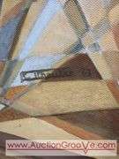 Large Original Painting In Unison? by E. Chauser '63. 40 x 52.5. BR