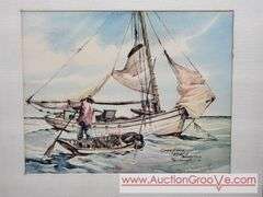 Craw Fishing. ABACO Bahamas. Phil Brinkman. Print. 20 x 17.5. AB2