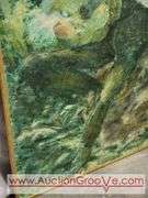 Large Painting. Man Playing Guitar. E.Chauser. 24.5 x 37. BR