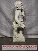 Four Seasons Cherub Garden Statue. 7 x 24. Two others in lots #47 and 292. FR7F