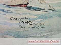 Craw Fishing. ABACO Bahamas. Phil Brinkman. Print. 20 x 17.5. AB2