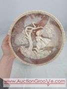 5 - INCOLAY Stone Cameo Plates. Anthony & Cleopatra, She Was a Phantom of Delight, To a Skylark, The Taj Mahal Lovers, and My Heart Leaps Up When I Behold.      10". FR4