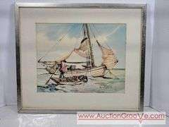 Craw Fishing. ABACO Bahamas. Phil Brinkman. Print. 20 x 17.5. AB2