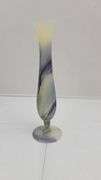 1980s Vintage Robert Rouven Nouveau Art Glass Hand Painted Handblown Vase. 10 inches tall. B