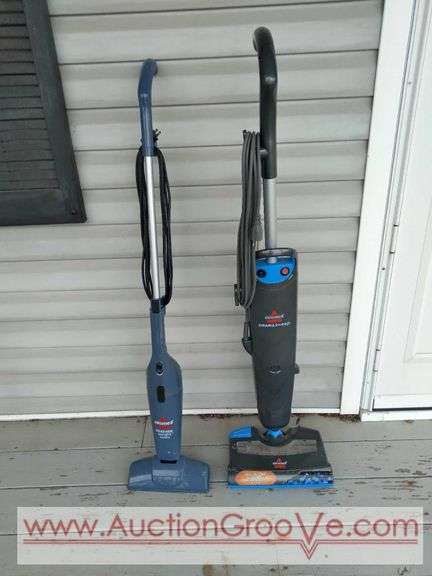 Bissell feather weight bagless vacuum and Bissell steam & sweep. Used items in working condition.