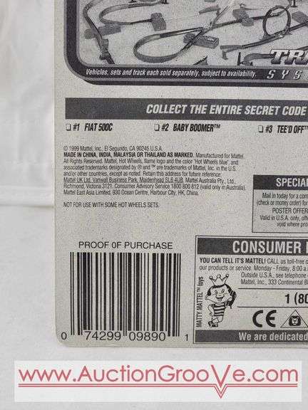 1999 Hot Wheels. Secret Code Series. Tee'D Off. A
