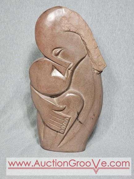 Shona Lovers signed by Artist Farai Tendai. . 17 x 9 x 2.5. A4