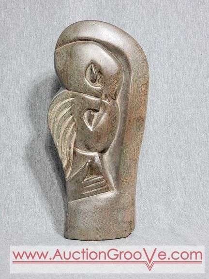 Kissing Couple. Shona Sculpture. 10.5 x 5.5 x 2. A3