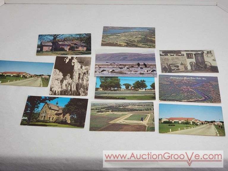 30+ Vintage and Antique Wisconsin Postcards. 1903 was the earliest I noticed. Beloit, Eau Claire, Delevan, Chippewa Falls Darien, Little Norway Blue Mounds and more. XCS