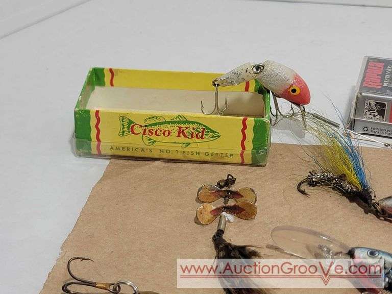 Fishing Lures. Plus 4 empty Rapala boxes. XCS