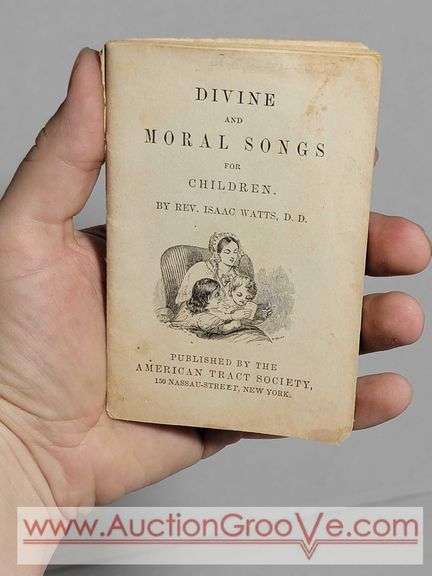 Divine and Moral Songs for Children by Rev. Isaac Wats. XCS