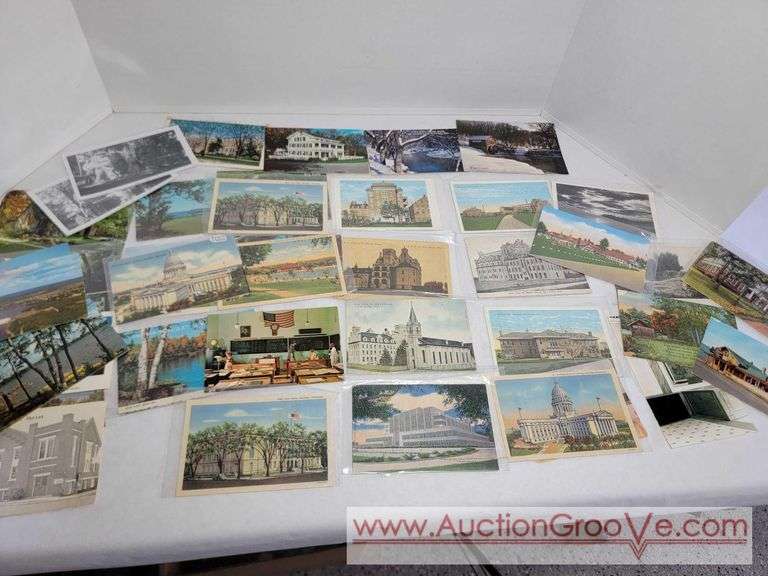 50+ Wisconsin Postcards. As early as 1912 Ellison Bay, Elm Grove, Janesville, Kenosha. lake Geneva, Land O Lakes, Madison, Milwaukee and More!