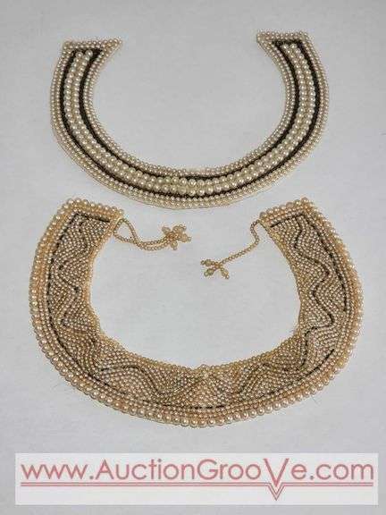 Two 1950s Faux Pearl Collars. XCS