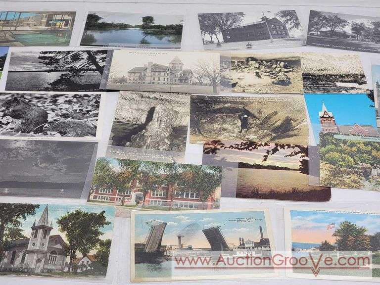 50+ Wisconsin Postcards. As early as 1911. Muscoda, New Glarus, New Lisbon, Oshkosh, Plymouth, Prairie Du Chien, Portage, Shawano, Sheboygan, Waukesha, and More. XCS