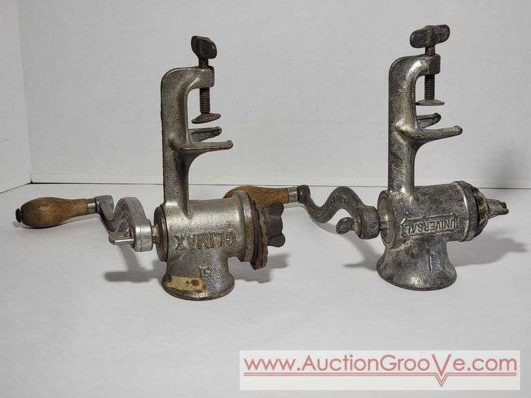 Two Meat Grinders. Universal and Climax. XCS