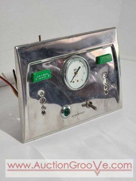 Chemetron Oxygen Manifold Panel. 9 x 6. XCS