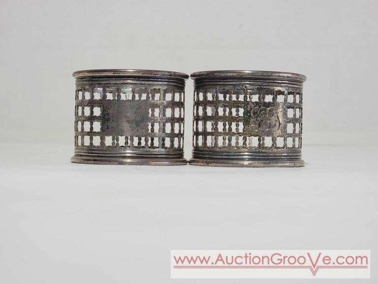Sterling Silver Napkin Rings. Total Weight 50.3g. XCS