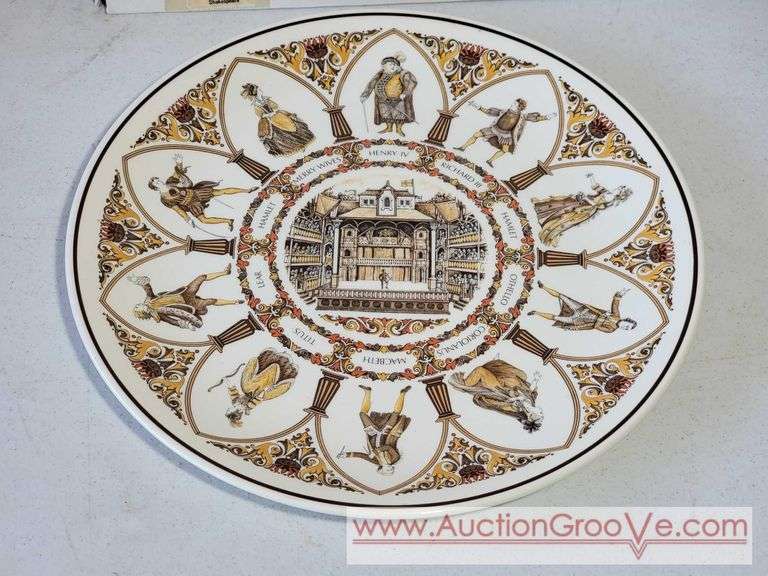 Wedgwood Queensware 10" Shakespeare Plate. XED