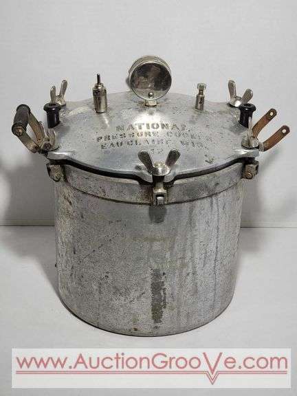National Pressure Cooker. 12. Handle needs to be put back on. Appears complete. XSJ
