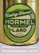 Dairy Brand Hormel Lard Kettle Rendered 50 Lb Can. 12 x 14.5. XSJ