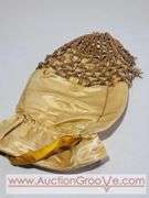 Victorian Red Sack Purse and Beaded Yellow Purse. Some damage to the yellow. XCS