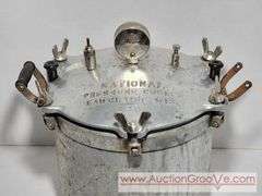 National Pressure Cooker. 12. Handle needs to be put back on. Appears complete. XSJ