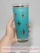 Bartlett Collins Atomic Star Drinking Glasses. XSJ