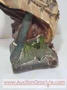 Native American Chalkware Bust. Has been repaired. 12 x 6 x 20. XLC