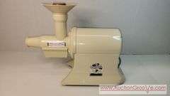 Champion Juicer. In original box and appears complete as shown in photos. Runs smoothly and shows no wear. Probably not used much, if at all. Sells to the highest bid over $180.