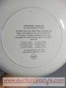 Wedgwood Queensware 10" Shakespeare Plate. XED