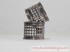 Sterling Silver Napkin Rings. Total Weight 50.3g. XCS