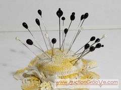 Vintage Hat Pins with Pin Cushion. XCS