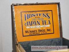 Hostess Pan Fried Japan Tea Box. 14.5 x 11.5 x 11. XSJ