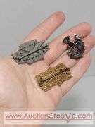 Vintage Jewelry Lot. Featuring Weiss Clip on Earrings, Boy Scouts Neckerchief Slide, Brooches and Cip on and Screwback Earrings. XCS