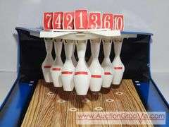 Vintage Tudor Bowling Game. Appears to function properly. 16 x 16 x 8. XSJ