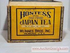 Hostess Pan Fried Japan Tea Box. 14.5 x 11.5 x 11. XSJ