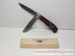 USA Camillus American WildLife Knife. Wolf Howling at the Moon. KB