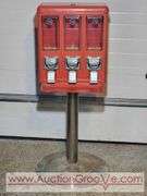 Vintage Candy Machine. 16 x 12 x 43. No keys. XWD