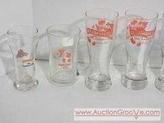 TWENTY Oktoberfest Drinking Glasses. From 1989- 2012. Plus Milwaukee brewing half gallon growler. XCS