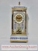 Hettich Mantel Clock. 8 x 5 x 17.5. Back glass missing. XED