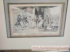 A Tragic Story at Avignon. Print. No. 30 R Ackermann's Repository of Arts. June 1818. 14 x 13. XCS