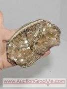 Victorian Silk Purse Petite Embroidery and Sequin And Bead Purse. XCS