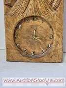 Dave Skelton Wooden Spirit Clock. 9 x 3 x 18. XAB