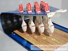 Vintage Tudor Bowling Game. Appears to function properly. 16 x 16 x 8. XSJ