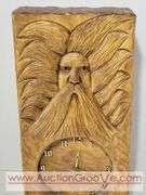 Dave Skelton Wooden Spirit Clock. 9 x 3 x 18. XAB