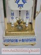 Hettich Mantel Clock. 8 x 5 x 17.5. Back glass missing. XED