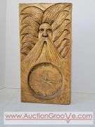 Dave Skelton Wooden Spirit Clock. 9 x 3 x 18. XAB