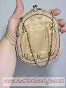 Victorian Silk Purse Petite Embroidery and Sequin And Bead Purse. XCS