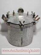 National Pressure Cooker. 12. Handle needs to be put back on. Appears complete. XSJ