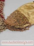 Victorian Red Sack Purse and Beaded Yellow Purse. Some damage to the yellow. XCS